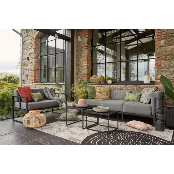 Canapea de grădină gri grafit cu 2 locuri Bellisima - Bonami Selection-image-1