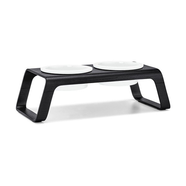 Set boluri cu suport pentru câini Desco Ash Black Stained S – MiaCara
