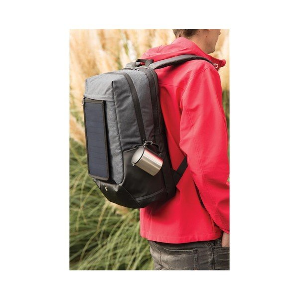 Rucsac cu panou solar și 3 porturi USB XD Design-image-3