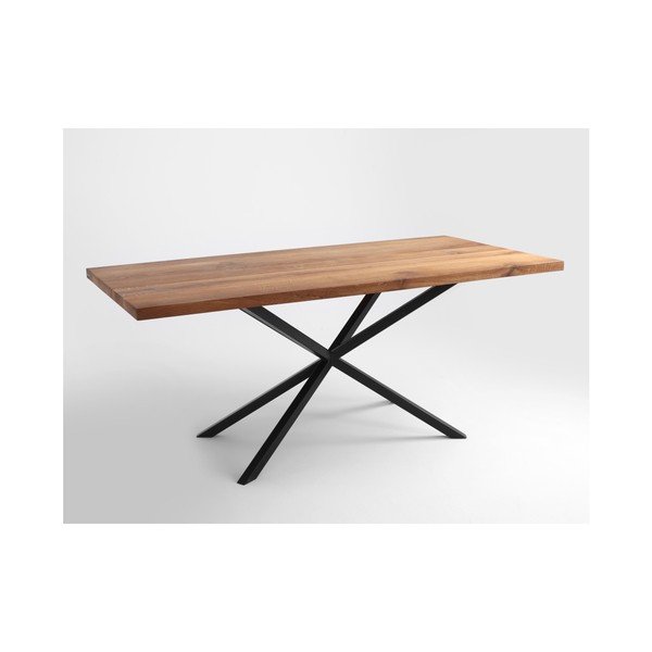Masă cu blat din lemn de stejar Custom Form Orion, 180 x 90 cm-image-3
