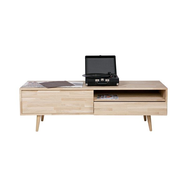 Comodă TV din lemn de stejar WOOOD Tygo-image-2