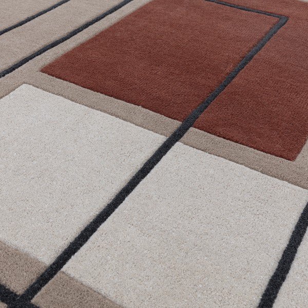 Covor cărămiziu-bej din lână 120x170 cm Reef – Asiatic Carpets-image-1