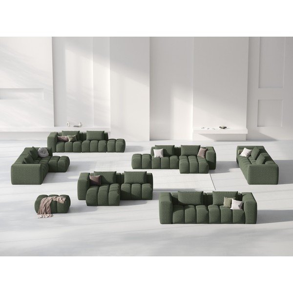 Colțar verde închis (cu colț pe partea stângă/cu șezlong) Verona – Cosmopolitan Design-image-1