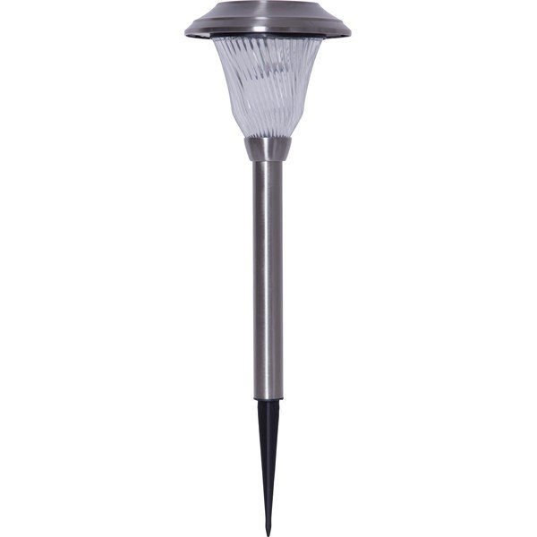 Corp de iluminat solar de grădină cu LED-uri din oțel inoxidabil Star Trading Barcelona, înălțime 41 cm-image-2