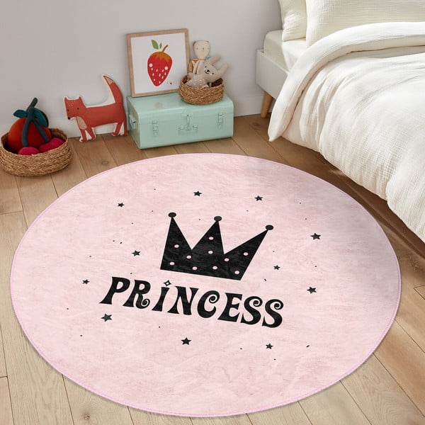 Covor pentru copii roz ø 120 cm Comfort – Mila Home-image-4