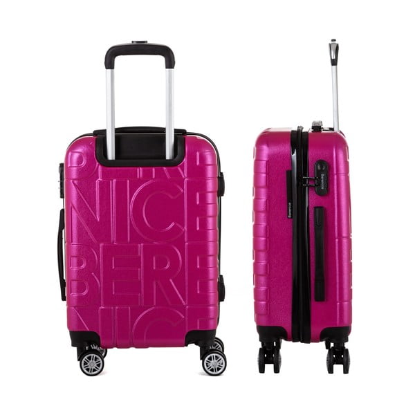 Set 3 trolere cu roți Berenice Typo, roz-image-4