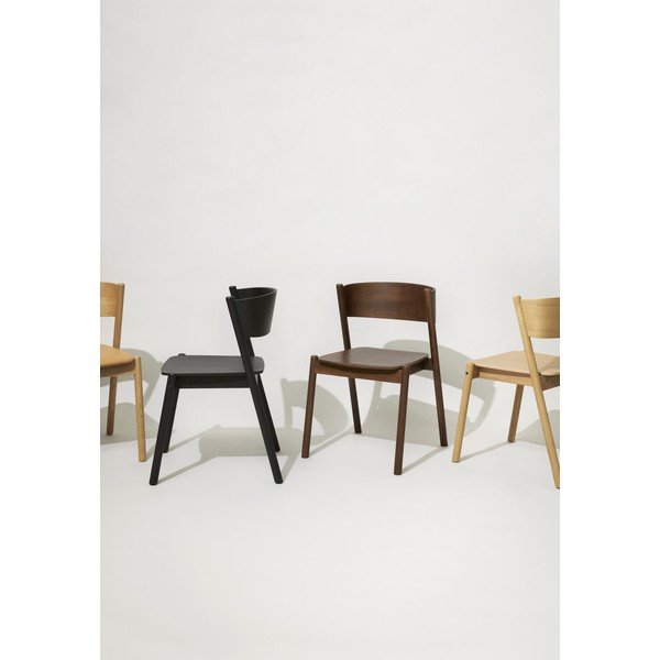 Scaun dining din lemn de stejar Oblique - Hübsch-image-2