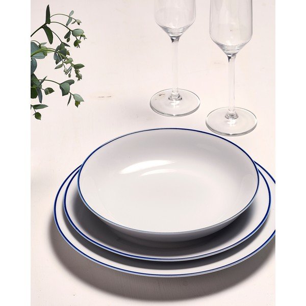 Farfurie albă pentru desert  din porțelan ø 20 cm Basic White – BonBistro-image-3