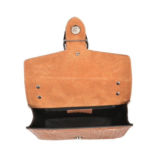 Poșetă din piele Renata Corsi Fiona, maro coniac-image-3