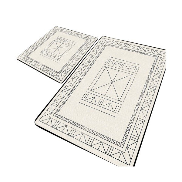 Covorașe de baie crem 2 buc. 60x100 cm Touch – Foutastic