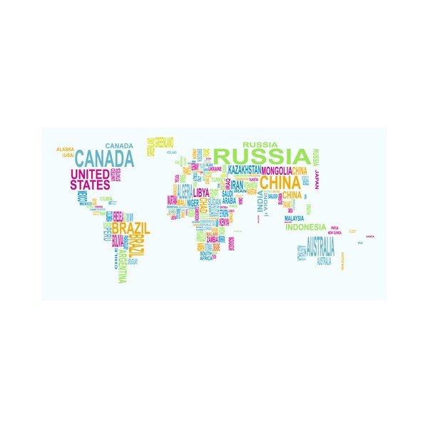 Hartă a lumii de perete Tomasucci World Map, 80 x 160 cm-image-3