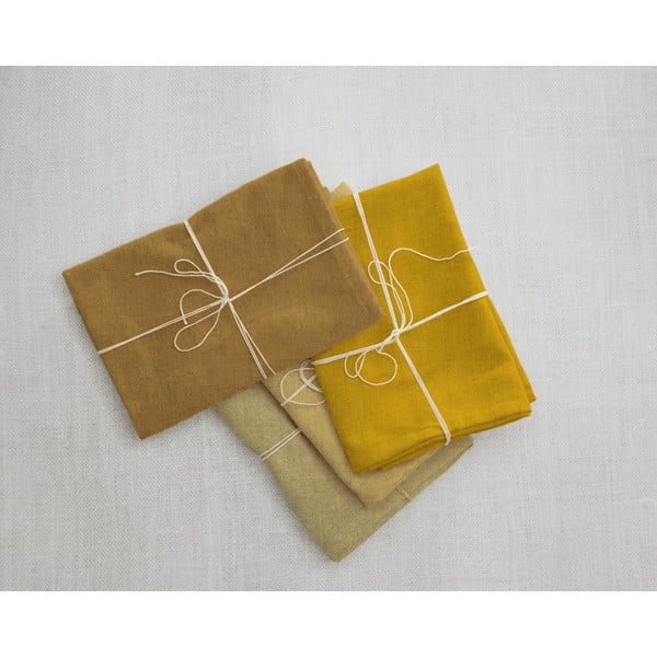 Set 4 șervețele textile din amestec de in Really Nice Things Beige, 43 x 43 cm-image-1
