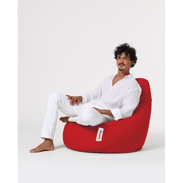 Beanbag pentru grădină roșu Drop – Floriane Garden-image-1