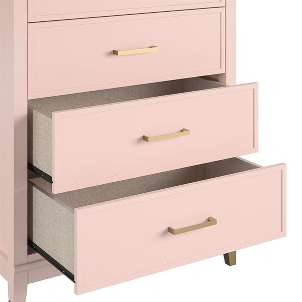 Comodă CosmoLiving by Cosmopolitan Westerleigh, 75 x 106 cm, roz-image-4