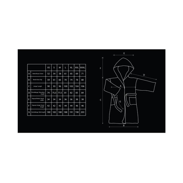 Halat de baie unisex DecoKing Sleepyhead, mărime M, alb-image-1
