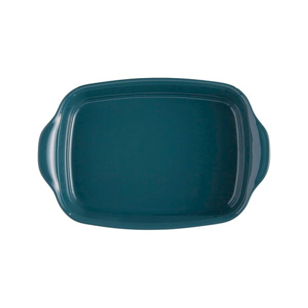 Vas dreptunghiular pentru copt Emile Henry, 29 x 19 cm, albastru închis-image-2