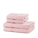 Prosoape de baie roz-deschis 4 buc. din bumbac frotir Marina – DecoKing