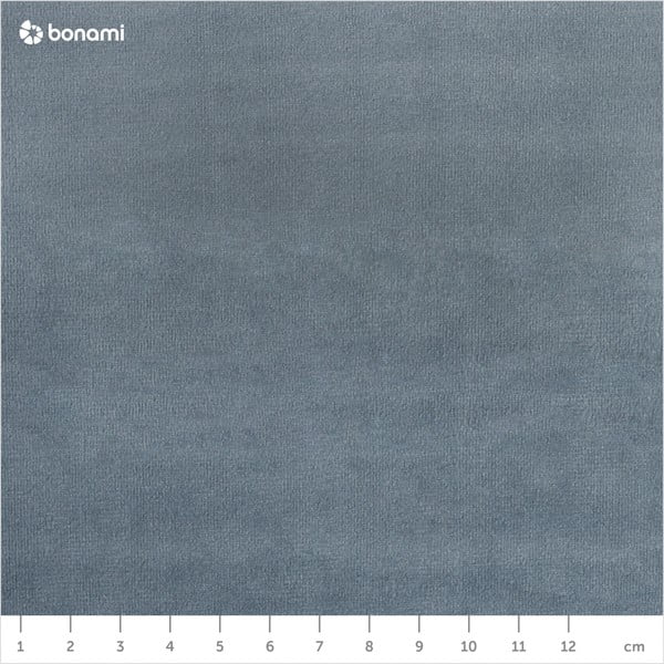 Pat matrimonial albastru deschis tapițat cu somieră 160x200 cm Akela – Makamii-image-1