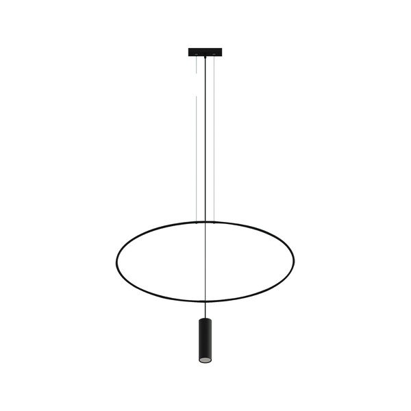 Lustră neagră din metal HOLAR – Thoro
