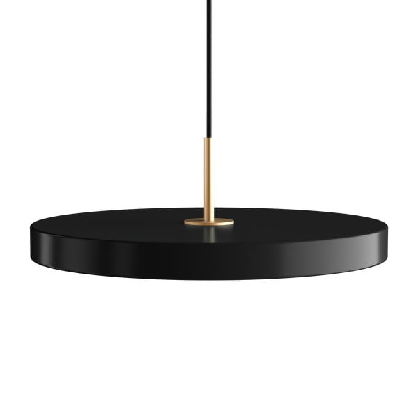 Lustră neagră LED cu intensitate reglabilă cu abajur din metal ø 43 cm Asteria Plus Medium – UMAGE