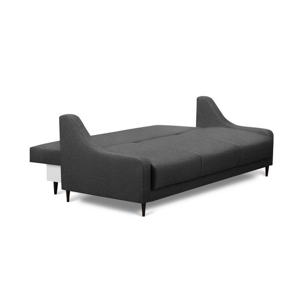 Canapea extensibilă cu spațiu pentru depozitare Mazzini Sofas Ancolie, gri închis, 215 cm-image-4
