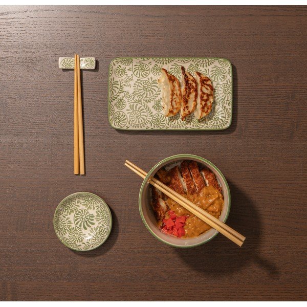 Set pentru sushi 4 buc. din gresie Nara – Ladelle-image-1