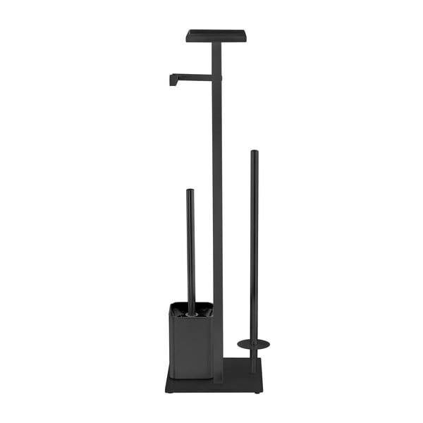 Suport pentru hârtie igienică negru din oțel inoxidabil Debar – Wenko-image-4