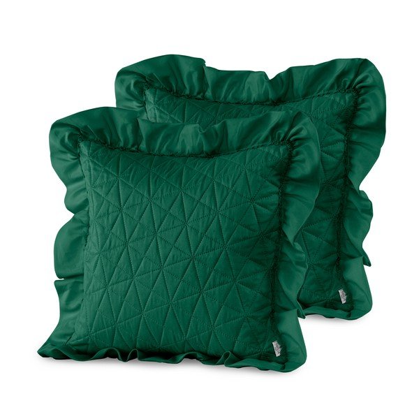 Set 2 fețe de pernă AmeliaHome Tilia, 45 x 45 cm, verde-image-1