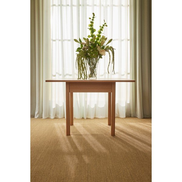 Masă de dining cu aspect de lemn de stejar 110x110 cm Geo – Hübsch-image-2