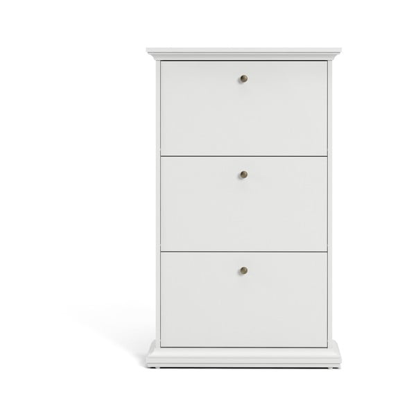 Pantofar alb cu deschidere înclinată Paris – Tvilum-image-3