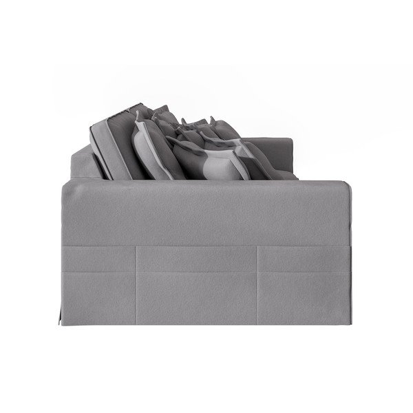 Canapea gri deschis 236 cm Nora – Ropez-image-4