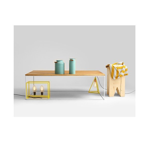 Măsuță de cafea cu structură albă Custom Form Tensio, 100 x 60 cm-image-3