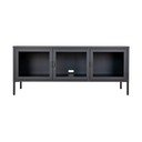 Comodă TV neagră din metal 130x55 cm Brisbane – House Nordic