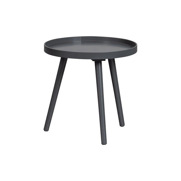 Măsuță de cafea / auxiliară WOOOD Sasha, ø 41 cm, gri închis-image-2