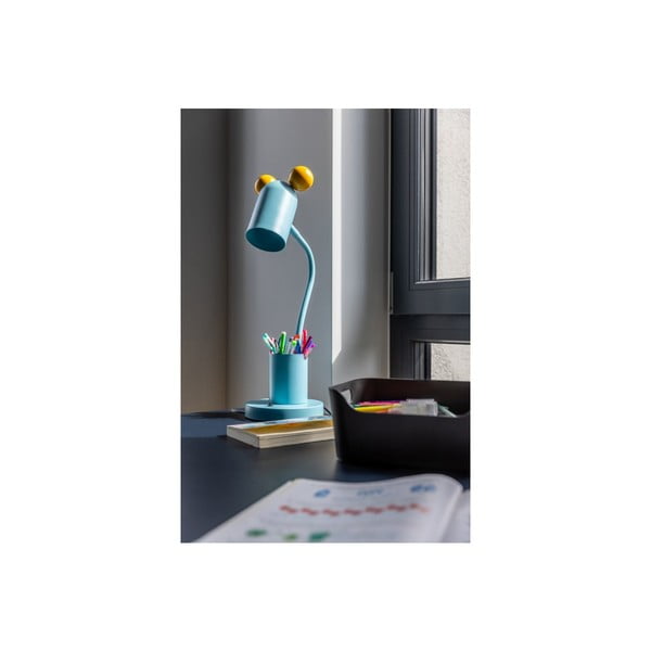 Veioză albastru-deschis cu abajur din metal (înălțime 50 cm) Mouse – GTV-image-4