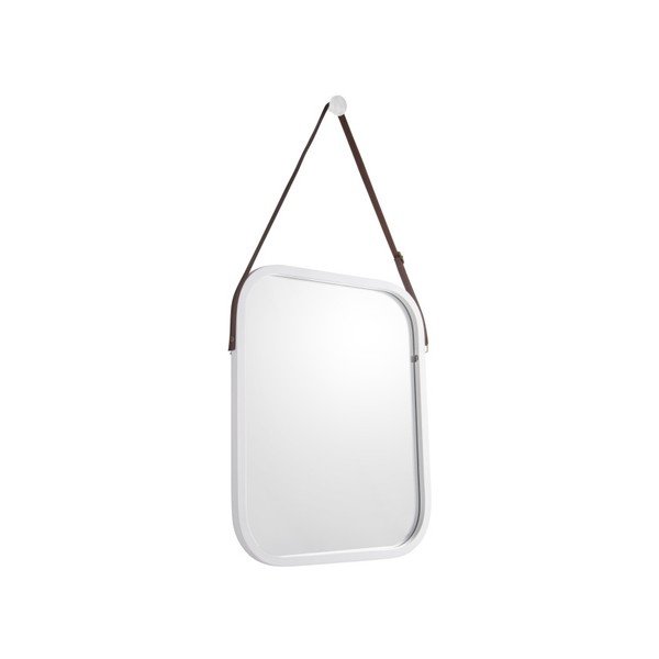 Oglindă de perete cu ramă albă PT LIVING Idylic, lungime 40,5 cm