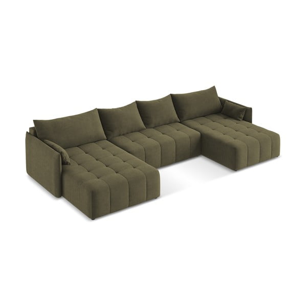 Colțar kaki extensibil/cu spațiu de depozitare (în formă de "U") Moku – Makamii-image-2