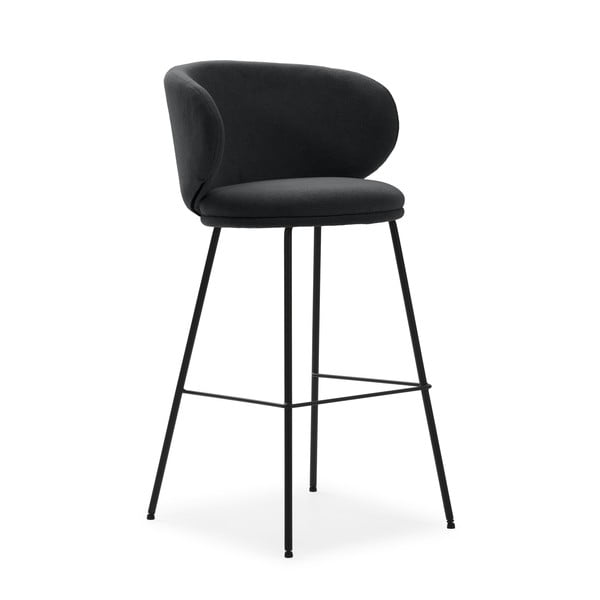 Scaune de bar gri-închis 2 buc. (înălțime șezut 65 cm) Rush – Marckeric