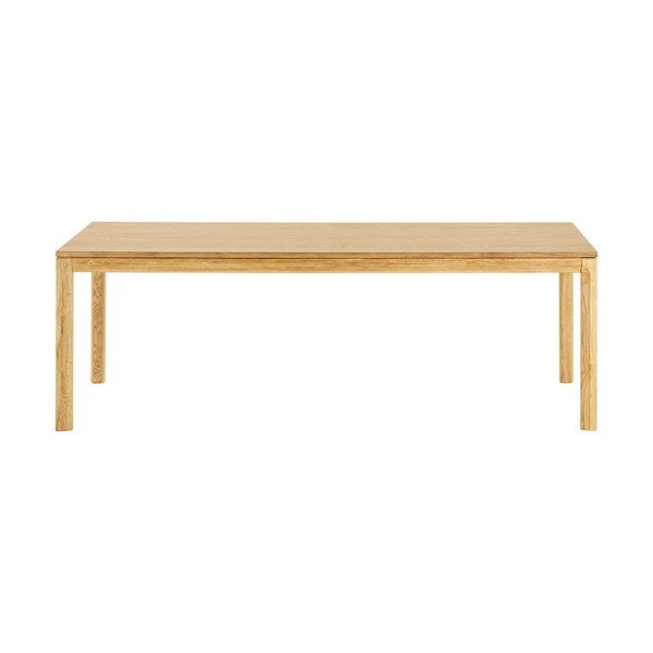 Masă de dining extensibilă cu aspect de lemn de stejar cu blat suplimentar Bowen – House Nordic-image-3
