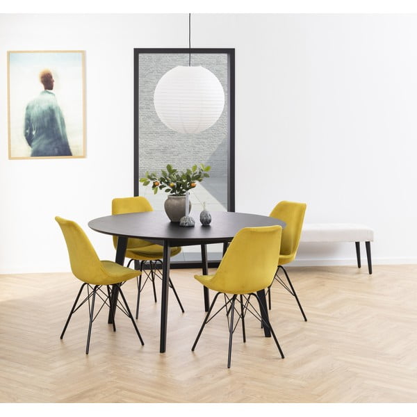 Scaun de sufragerie galben Eris - Actona-image-1