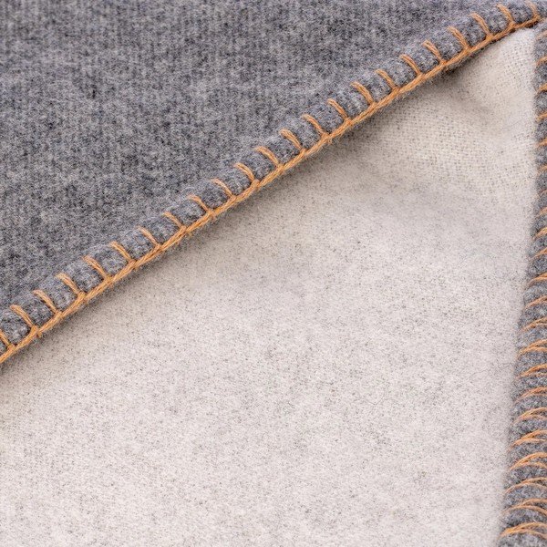 Pătură gri din amestesc de lână 145x200 cm Ahwi – Blomus-image-1