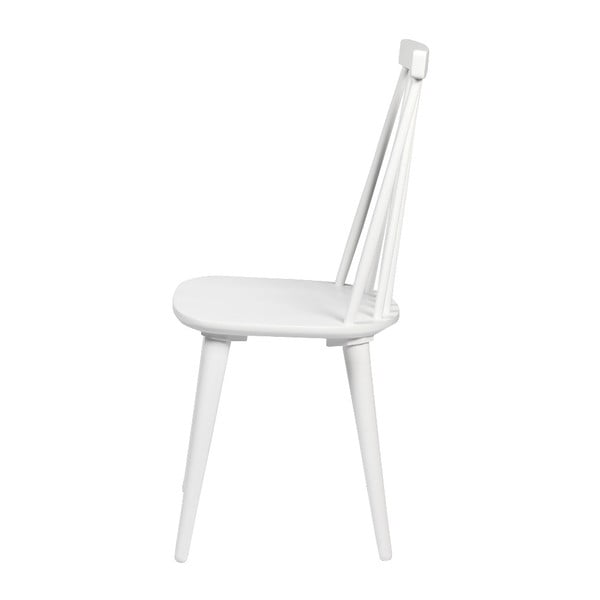 Scaun de dining din lemn de arbore de cauciuc Rowico Lotta, alb-image-3