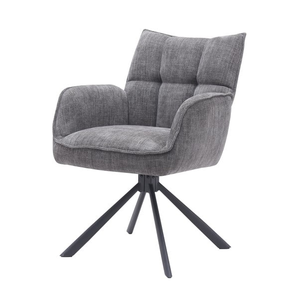 Set de scaune de sufragerie gri 2 buc. tapițat Marilla – Unique Furniture