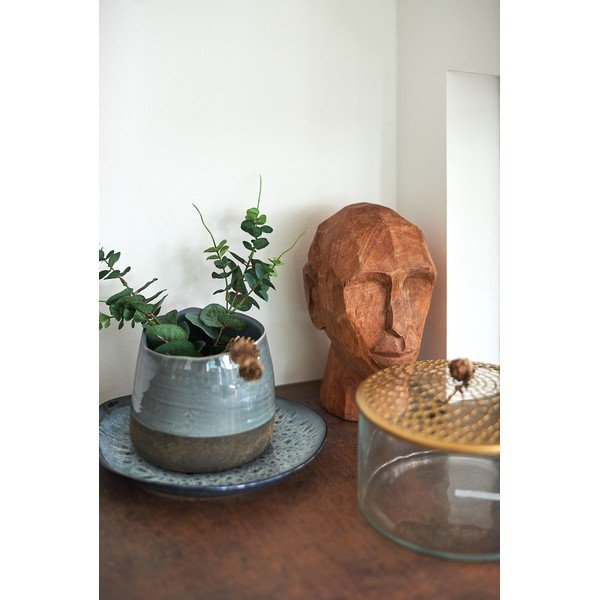 Vază din sticlă A Simple Mess Kassandra Brass, ⌀ 20,5 cm-image-1