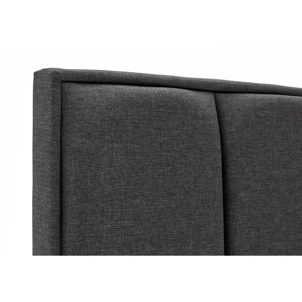 Pat dublu cu spațiu pentru depozitare ProSpánek Wega, 180 x 200 cm, gri închis-image-1