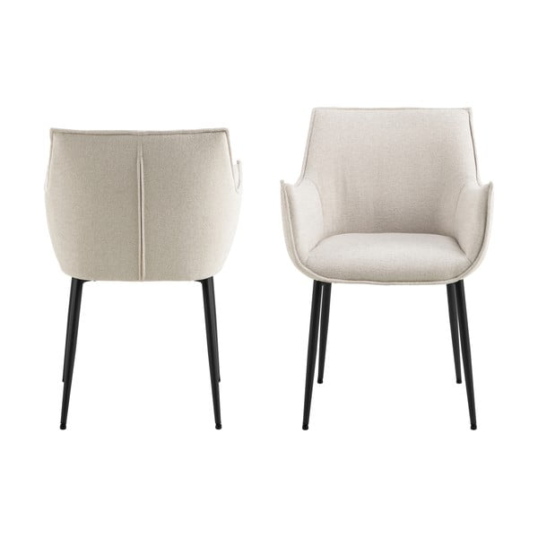 Scaun de sufragerie crem tapițat Bonita – Actona-image-4