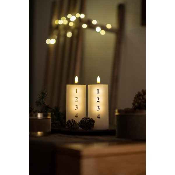 Lumânare LED cu baterii (înălțime 15 cm)  Sille Advent – Sirius-image-2