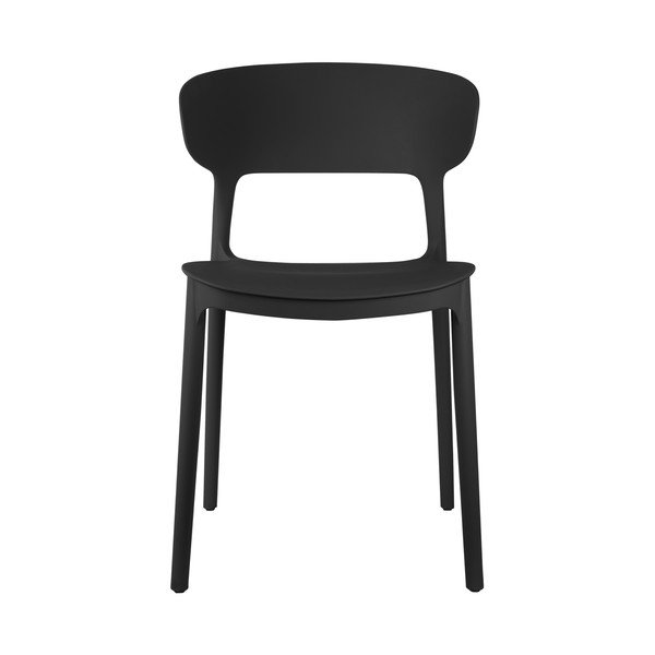 Scaune de dining negre 4 buc. din plastic Fain – Leitmotiv-image-2