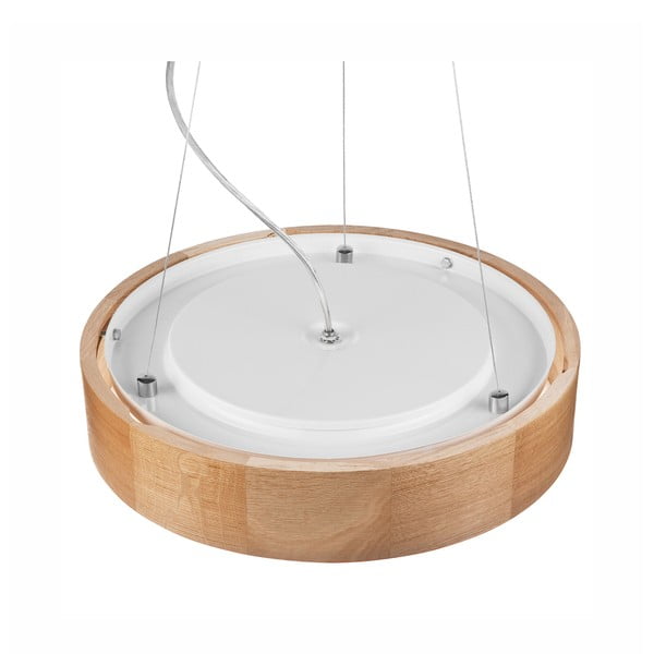 Lustră maro cu abajur din sticlă ø 37 cm Eveline – LAMKUR-image-4