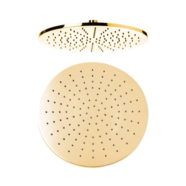 Cap de duș auriu din alamă ø 30 cm – Sapho